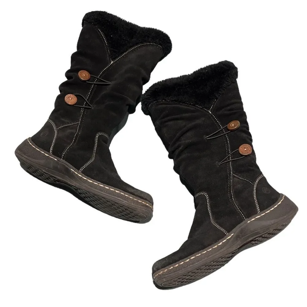 BARETRAPS ESHA Suede‎ Tall Snow Winter Boots Fully Lined Insulated Sz 8 B88